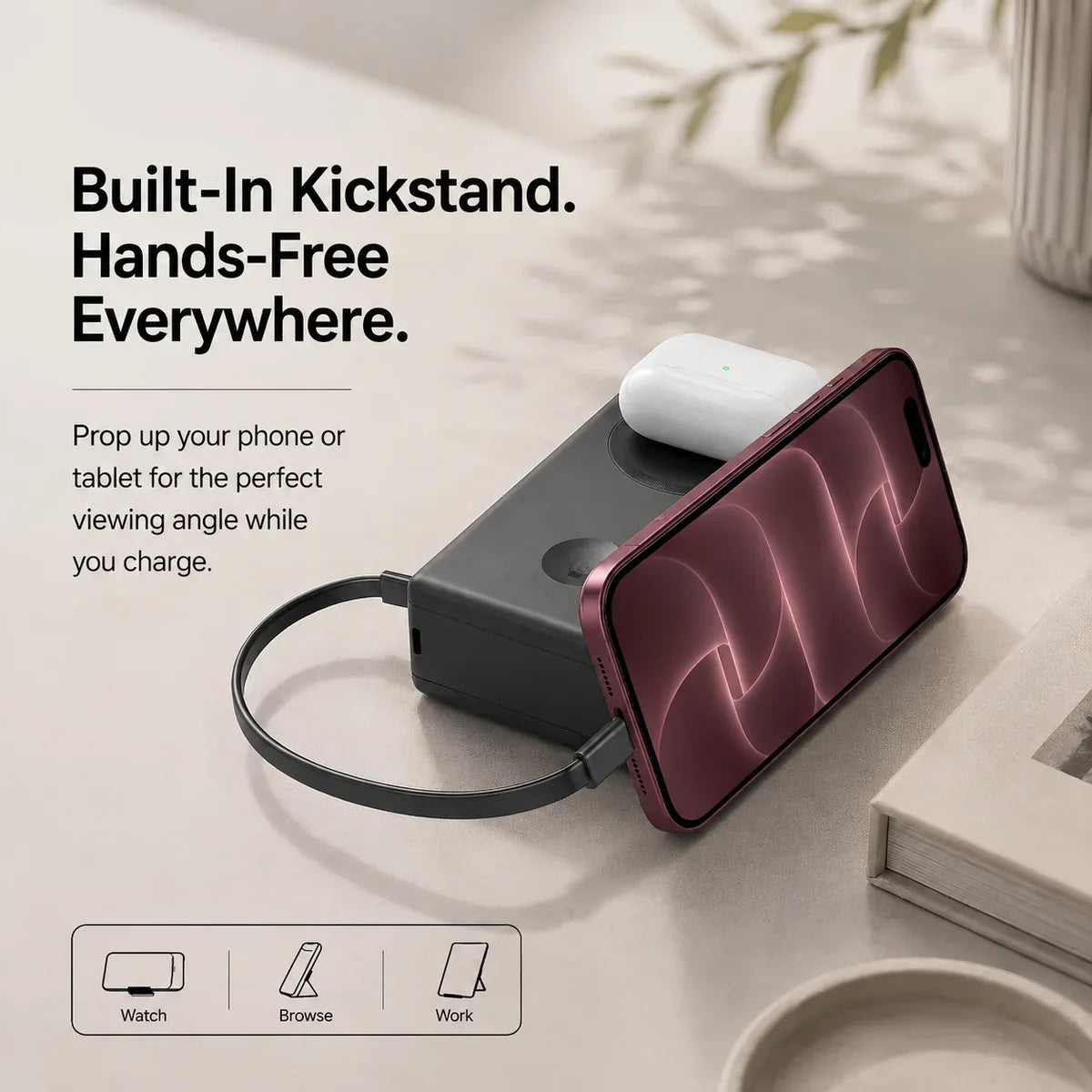 high capacity magnetic power bank.