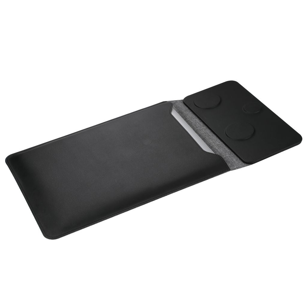 5 in 1 Laptop Sleeve with Wireless Charging for Apple