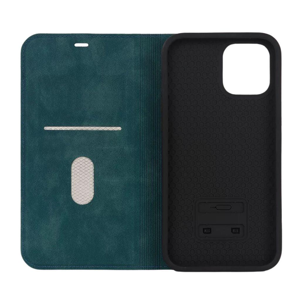 Magnetic Flip Wallet Leather Case