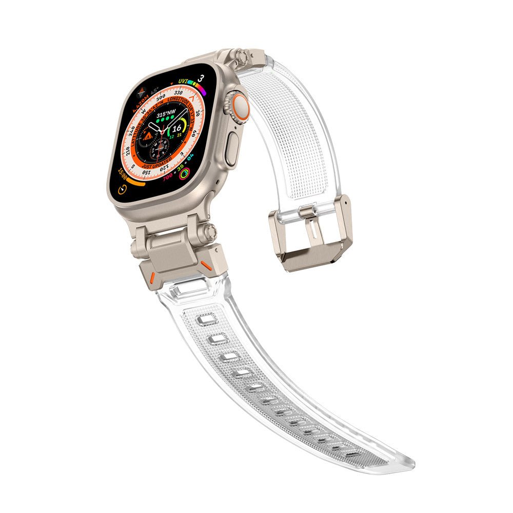 Silicone & Stainless Steel Band for Apple Watch